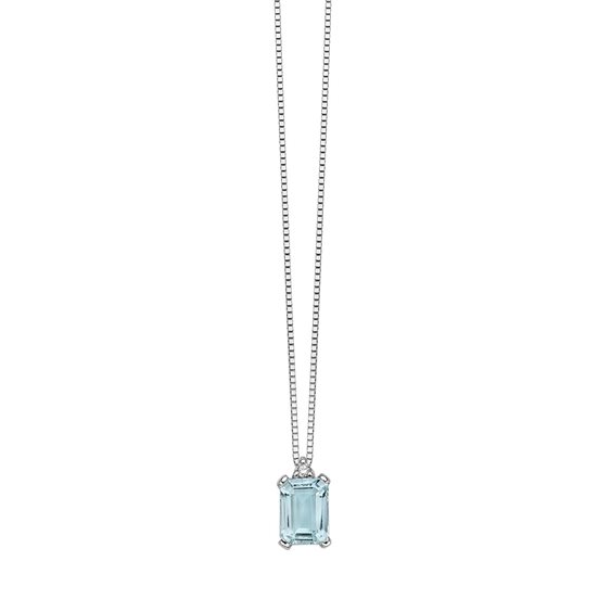 Collana Donna Oro Donna Luce in Oro bianco Acquamarina 0.87 Ct DHPA7181.002 - DHPA7181.002